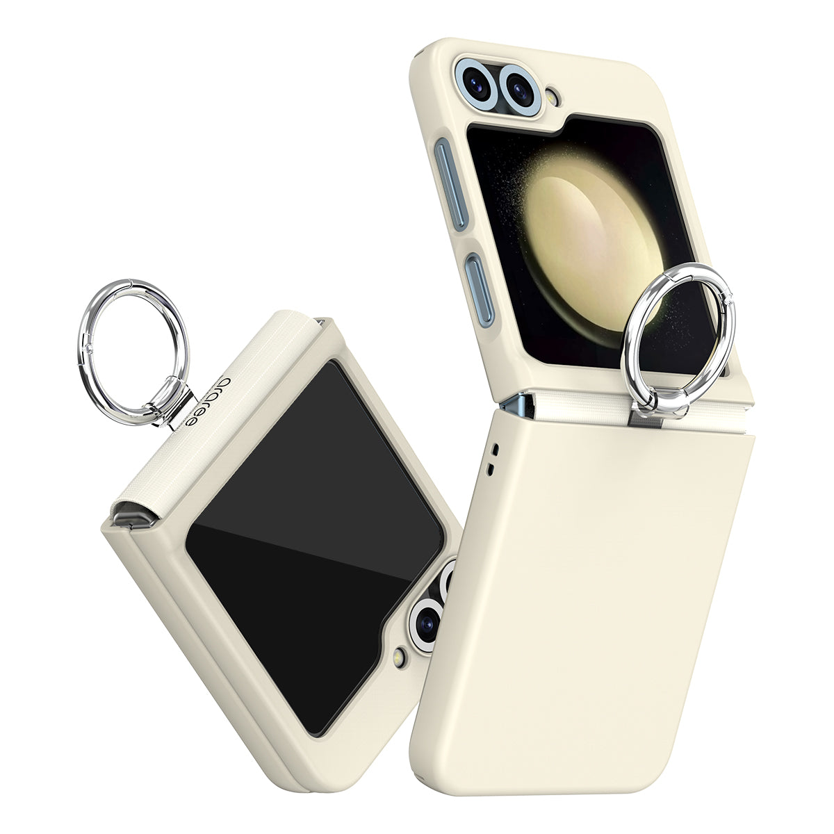 Araree Aero Flex R Case with Ring for Samsung Galaxy Flip 6 - Cream