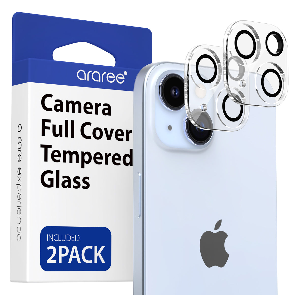 Araree Core Camera Protector for iPhone 15 | 15 Plus – Clear - 2 Pack